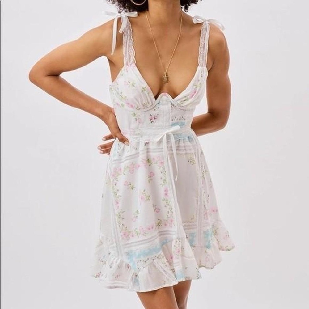 For Love and Lemons Shea Mini Dress XS
